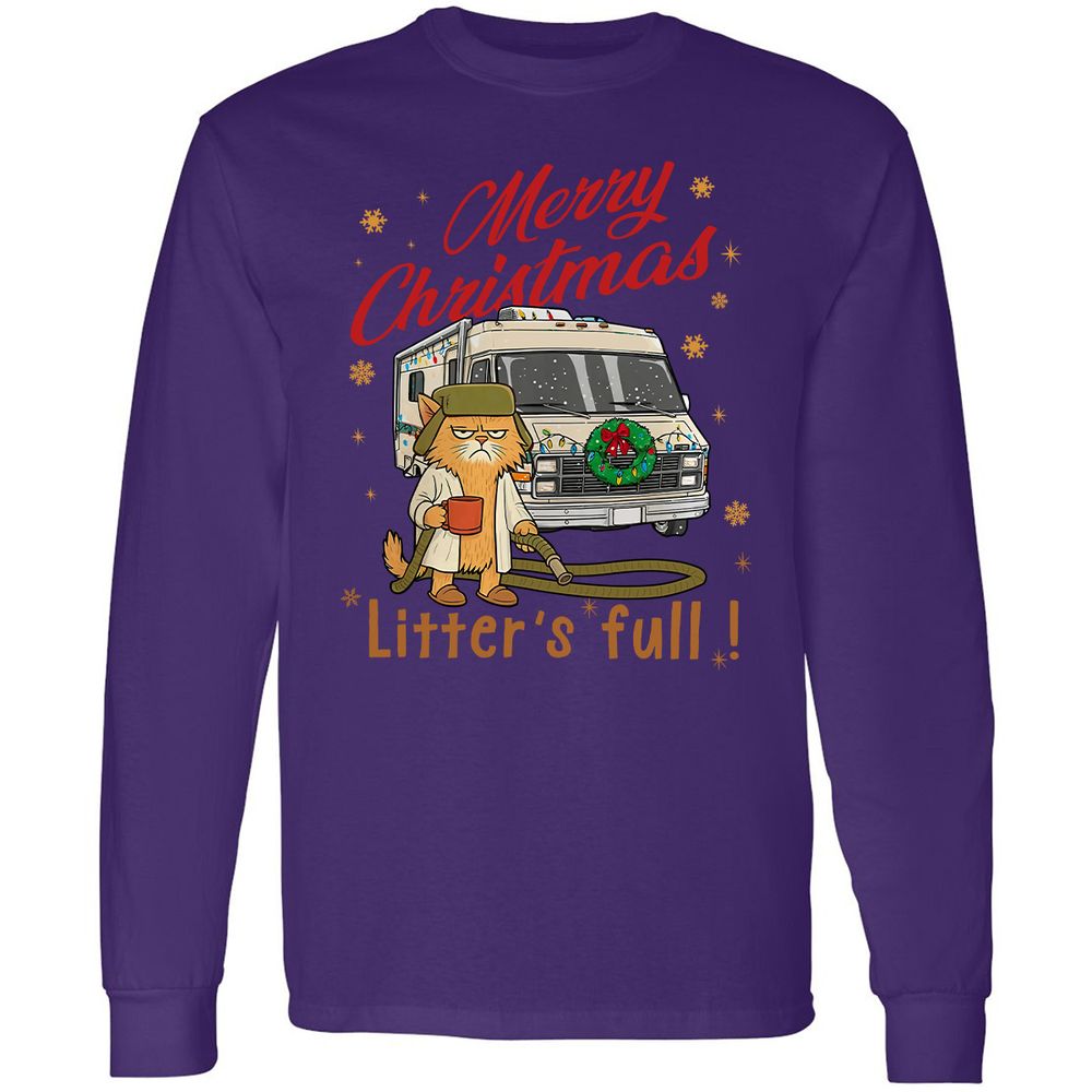Long Sleeve T-Shirt - QJTQLMAC - Purple - 13