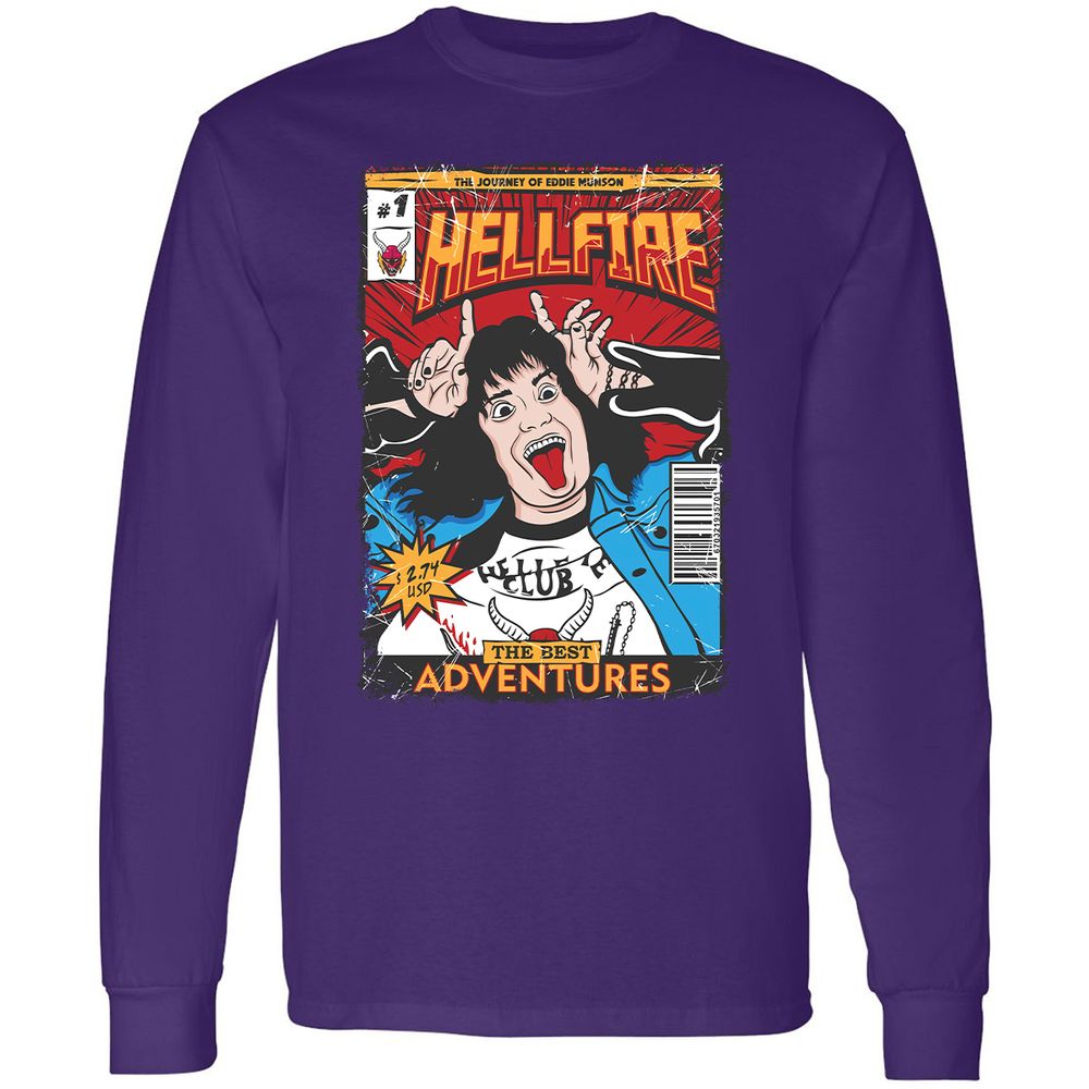 Long Sleeve T-Shirt - XNT91LA9 - Purple - 13