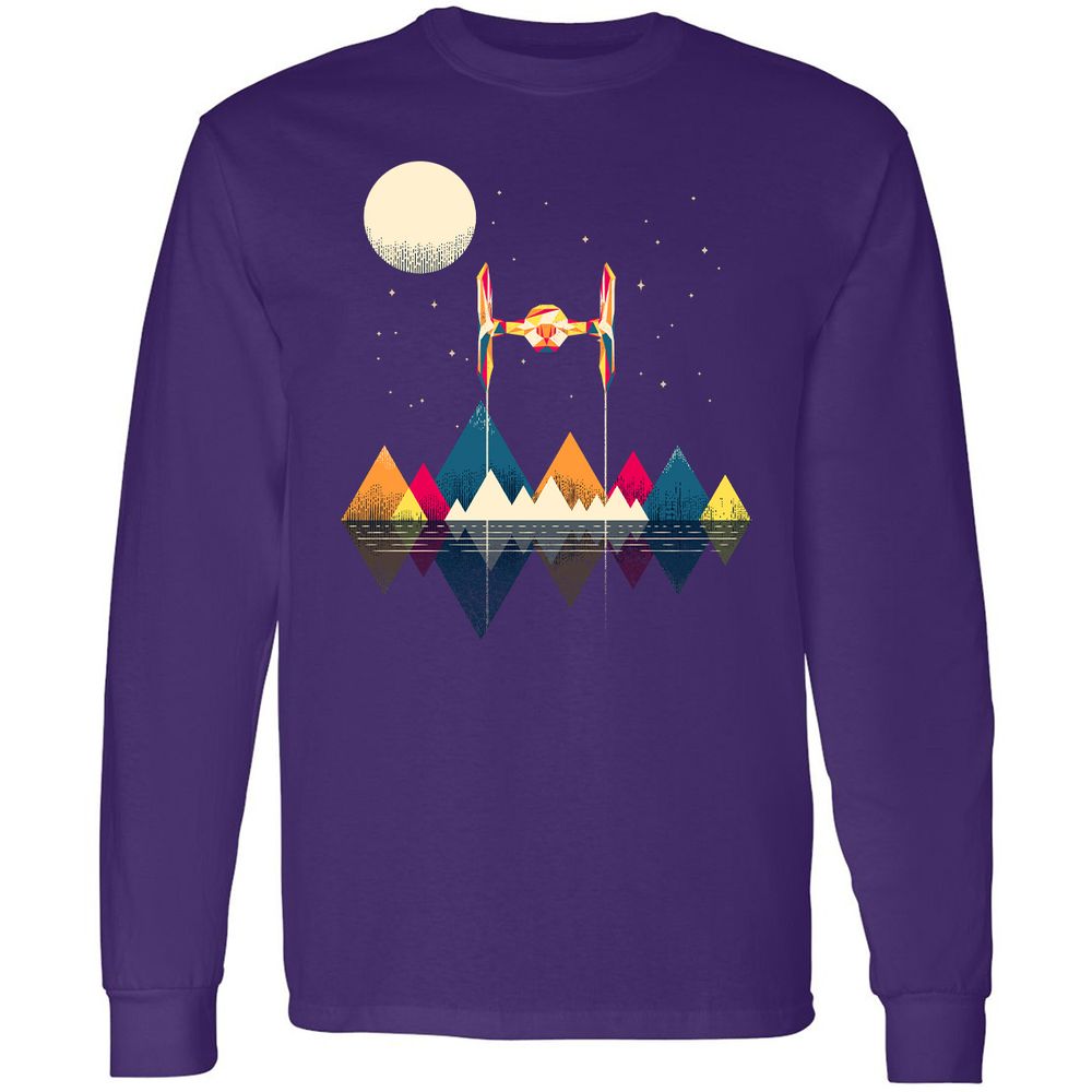 Long Sleeve T-Shirt - WAVXFJ4K - Purple - 13