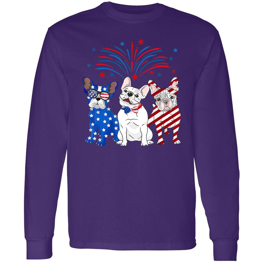 Long Sleeve T-Shirt - E1NH9ZYW - Purple - 13