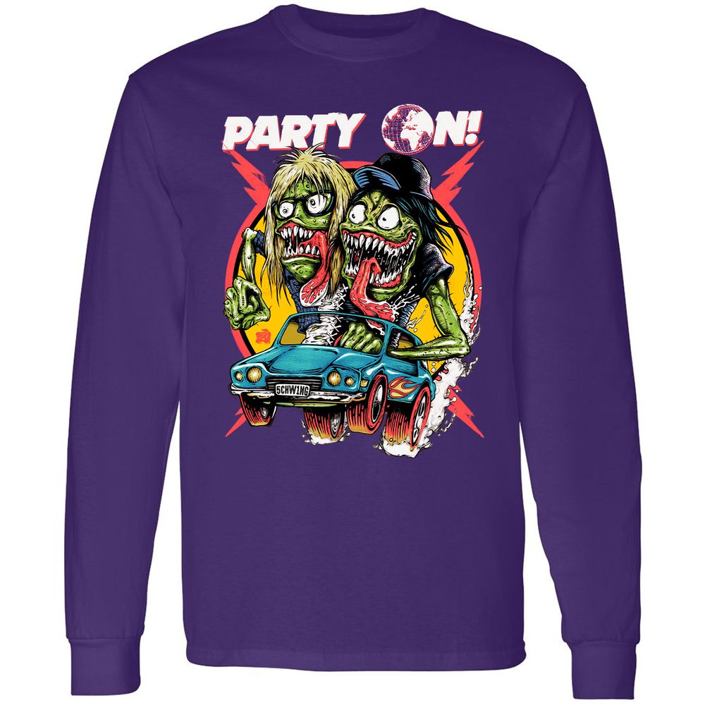 Long Sleeve T-Shirt - 3YXDY7UY - Purple - 13