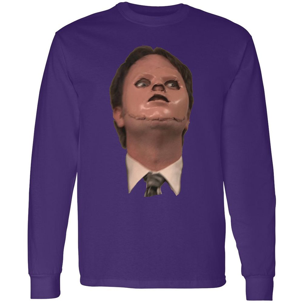 Long Sleeve T-Shirt - QVR9MKYB - Purple - 13