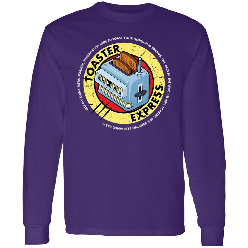 Long Sleeve T-Shirt - UPWF6Y5M - Purple - 13