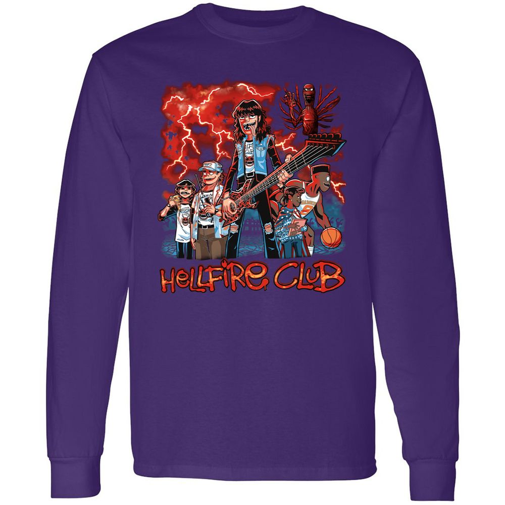 Long Sleeve T-Shirt - 5Q27MNSG - Purple - 13