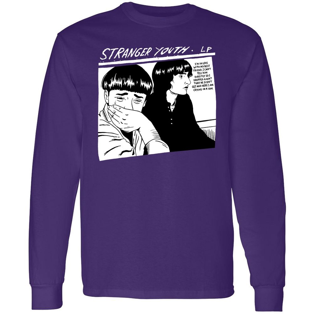 Long Sleeve T-Shirt - A8VFNZNR - Purple - 13