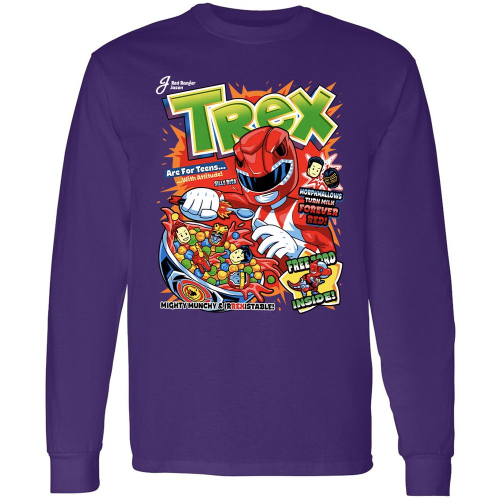 Long Sleeve T-Shirt - S4QWXD88 - Purple - 13