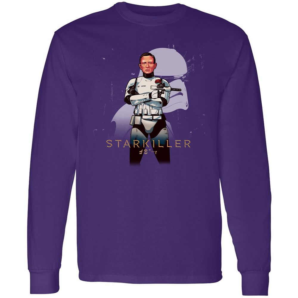Long Sleeve T-Shirt - HF5DWHKP - Purple - 13