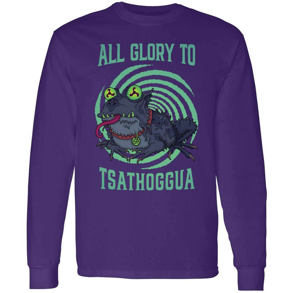 Long Sleeve T-Shirt - QCMKMJSY - Purple - 13