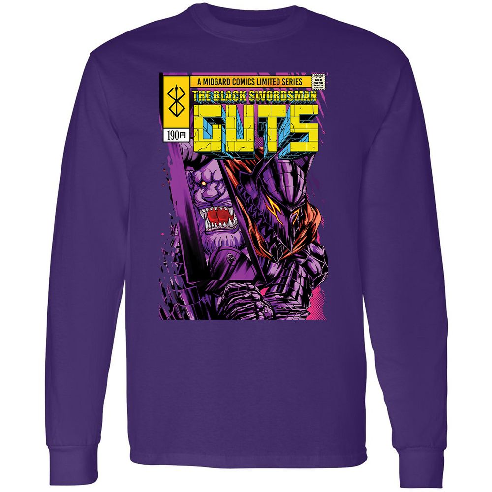 Long Sleeve T-Shirt - Y1GHFHZ2 - Purple - 13