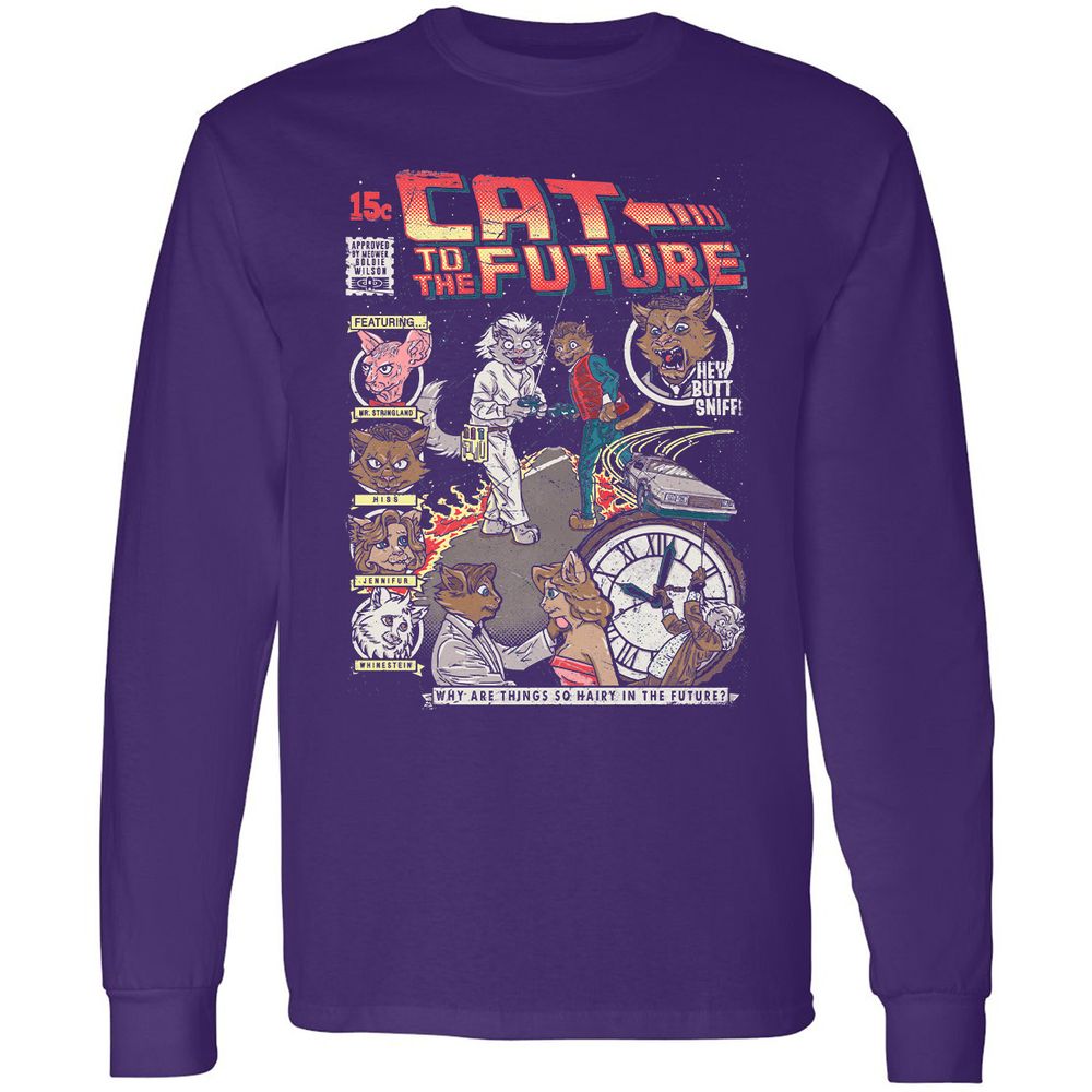 Long Sleeve T-Shirt - 498D2YJ5 - Purple - 13