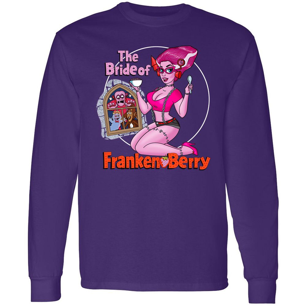 Long Sleeve T-Shirt - W2PG7KKV - Purple - 13