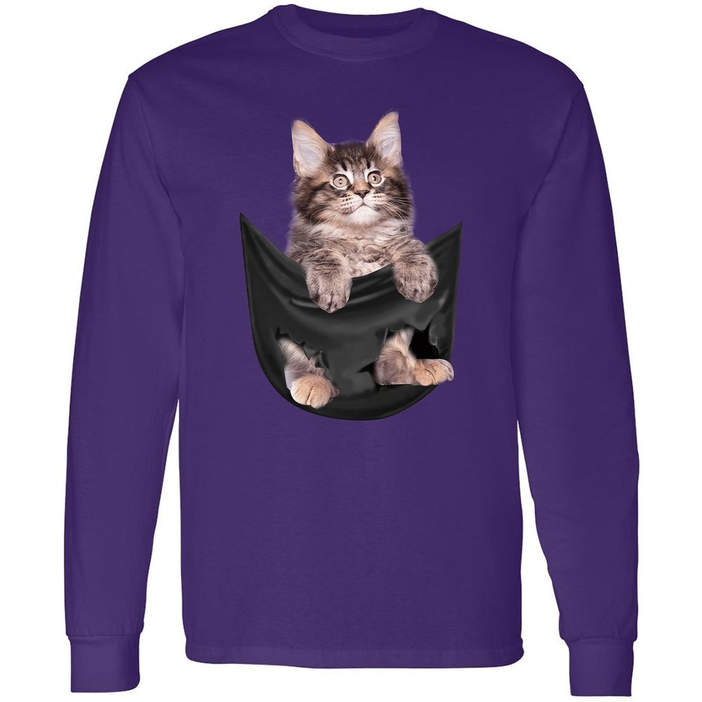 Long Sleeve T-Shirt - 3S9GBNU8 - Purple - 13