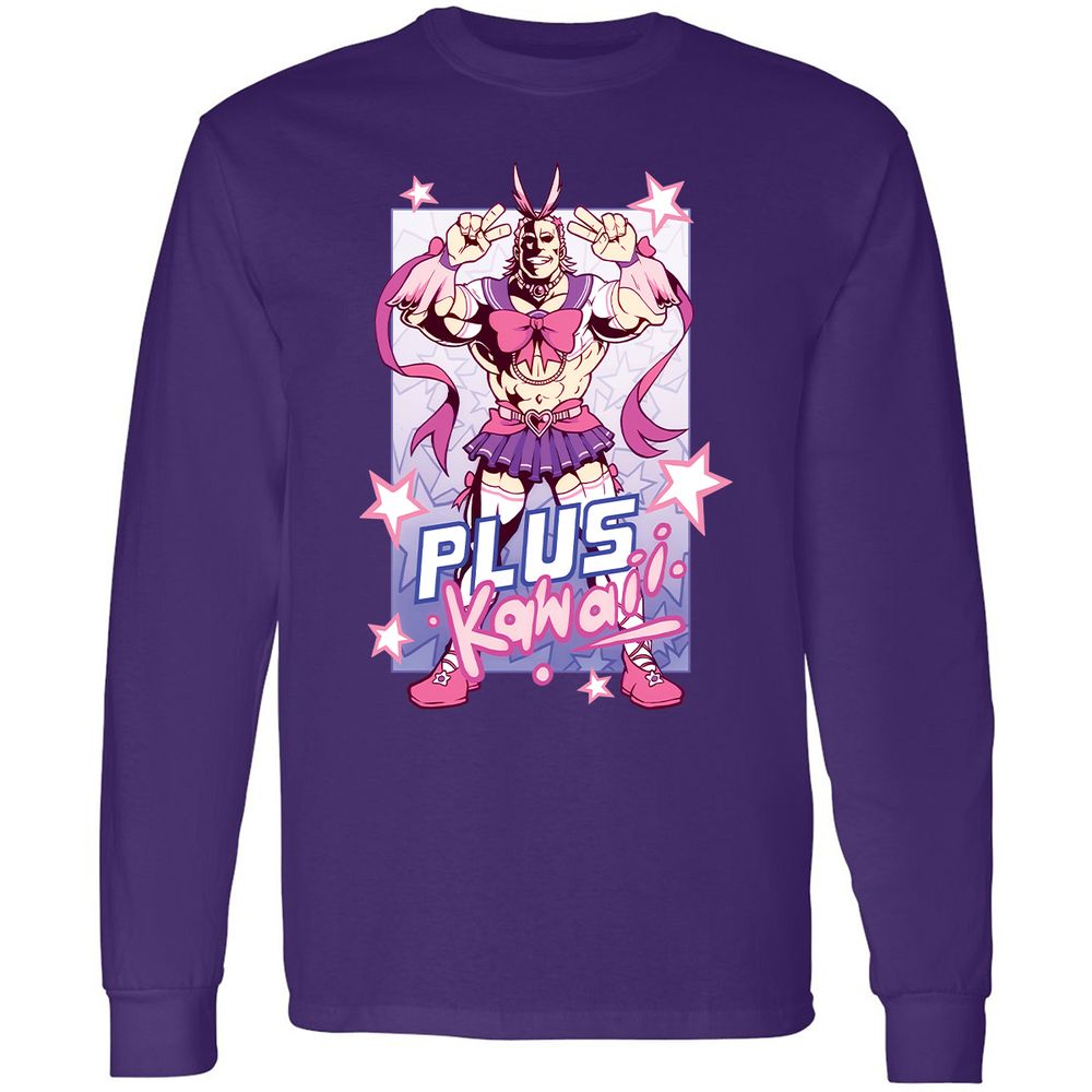 Long Sleeve T-Shirt - QFRCWT4F - Purple - 13