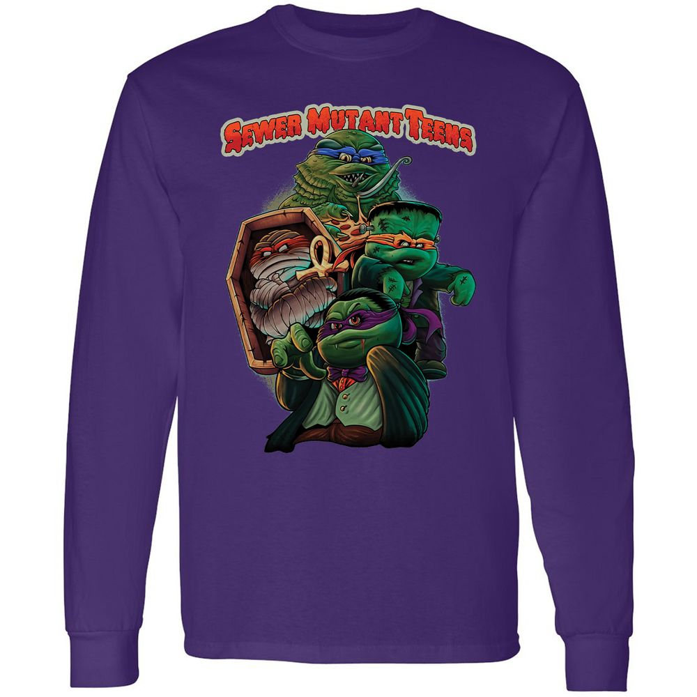 Long Sleeve T-Shirt - VQNUCBD5 - Purple - 13