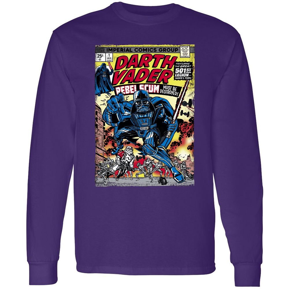 Long Sleeve T-Shirt - YBEEUHWB - Purple - 13