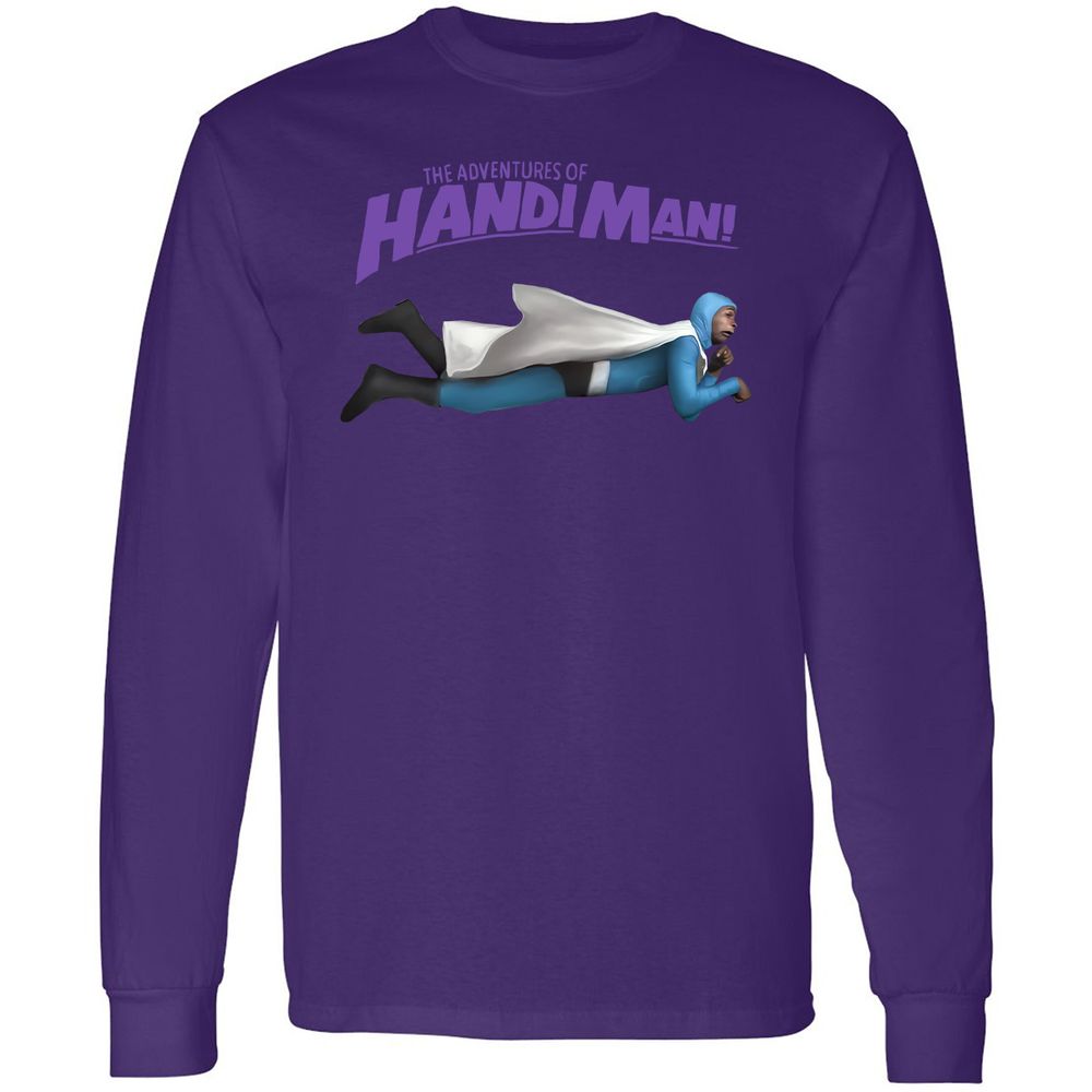 Long Sleeve T-Shirt - BXS9GBJU - Purple - 13