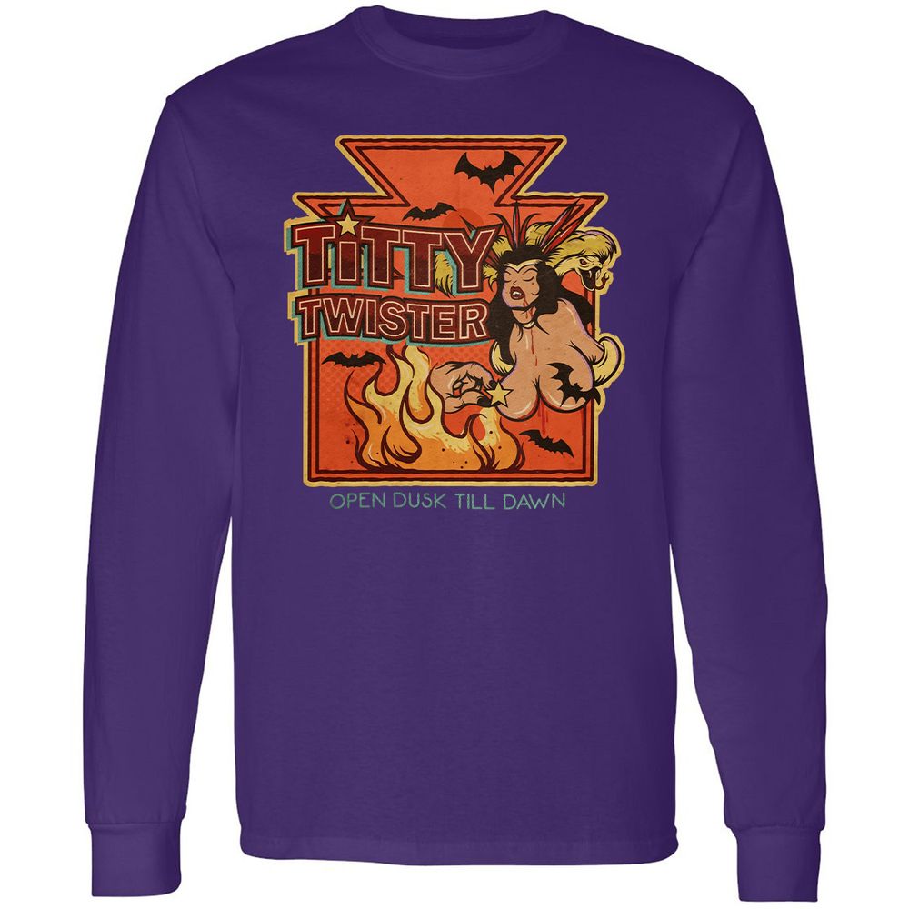 Long Sleeve T-Shirt - 712DV3RG - Purple - 13