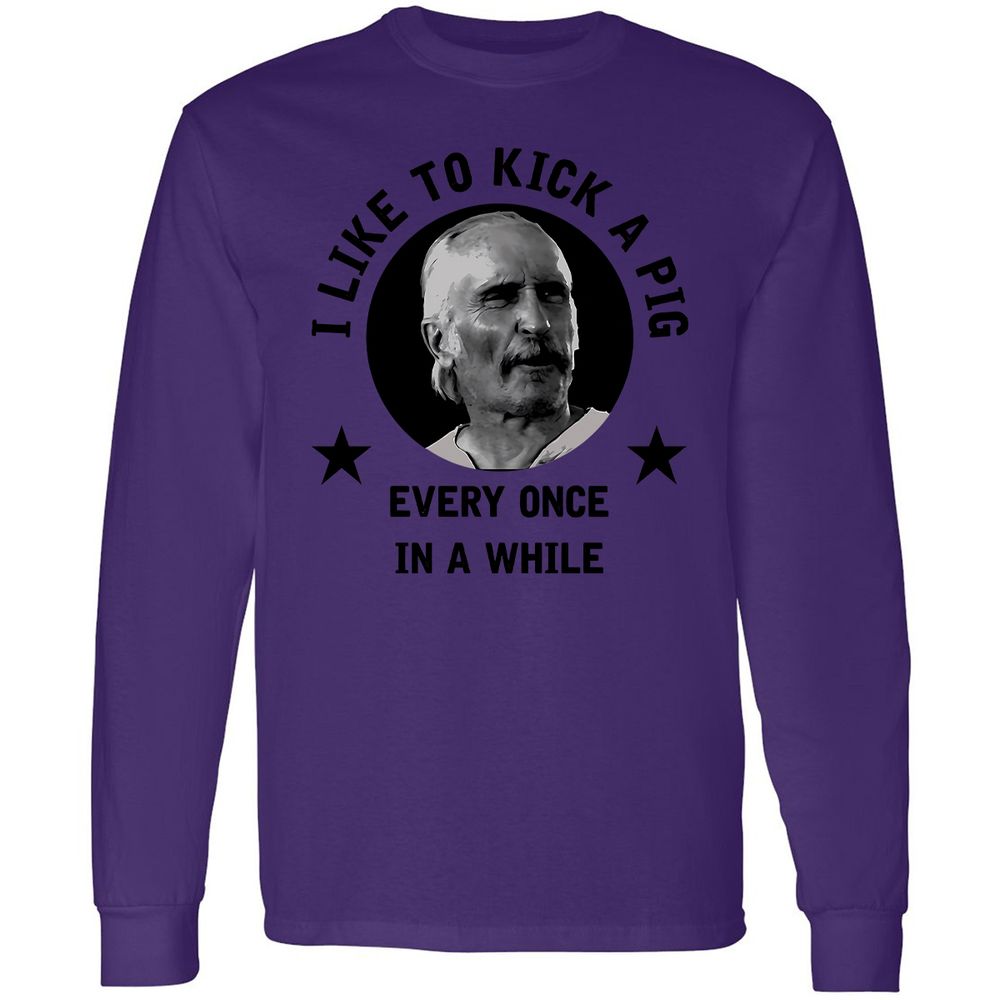 I like to kick a pig - Purple - 13