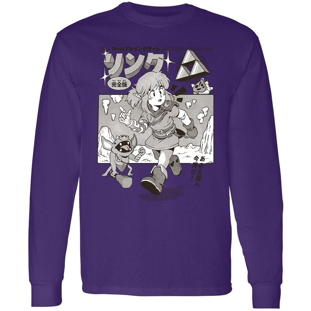 Long Sleeve T-Shirt - EB2RXXD9 - Purple - 13