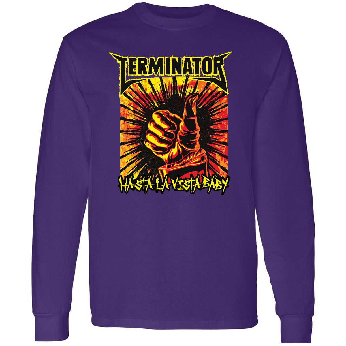 Long Sleeve T-Shirt - N4LPKCVM - Purple - 13