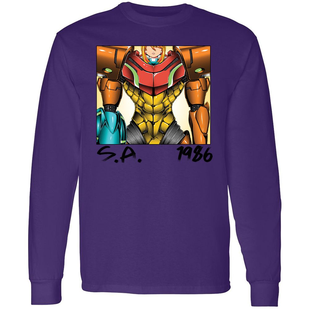 Long Sleeve T-Shirt - 2LUE3P7W - Purple - 13