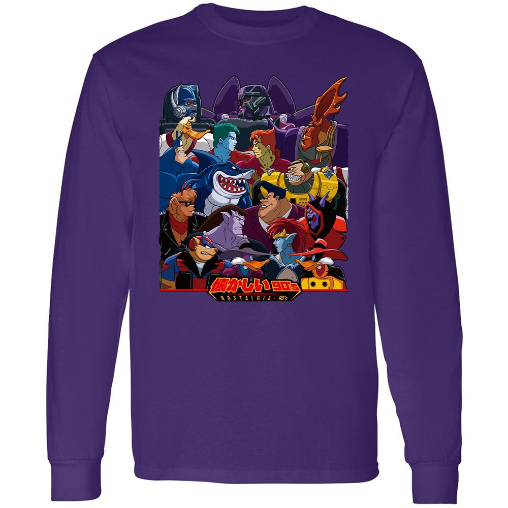 Long Sleeve T-Shirt - H1X11PKM - Purple - 13