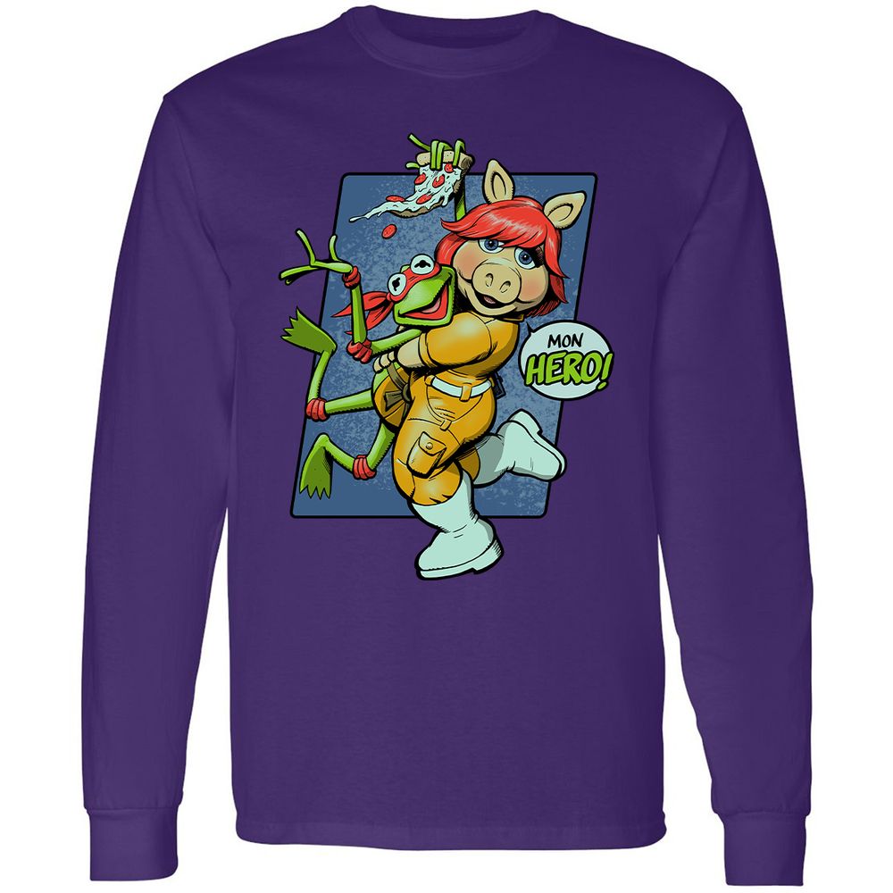 Long Sleeve T-Shirt - RSJXVDEK - Purple - 13