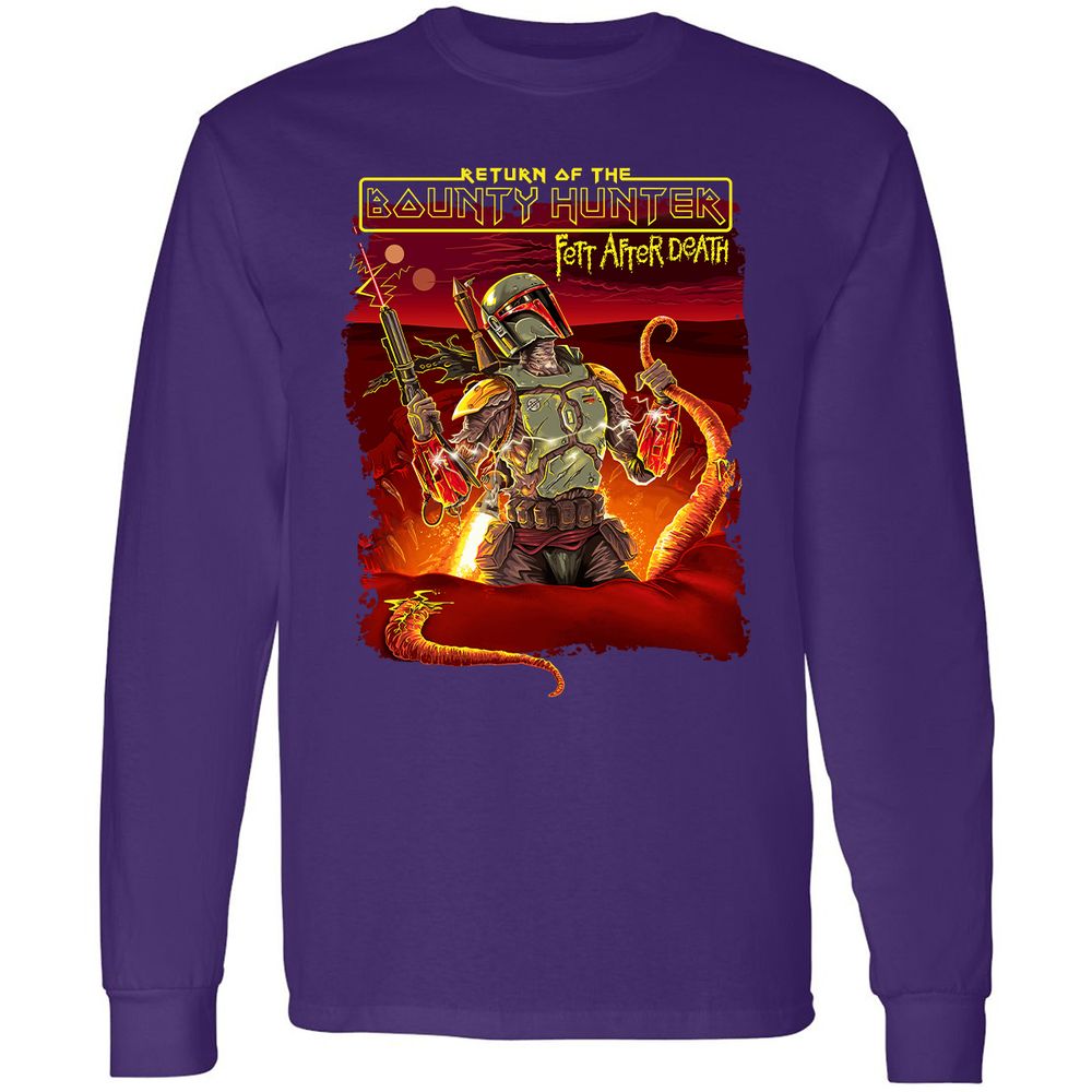 Long Sleeve T-Shirt - ZDDH9M9G - Purple - 13