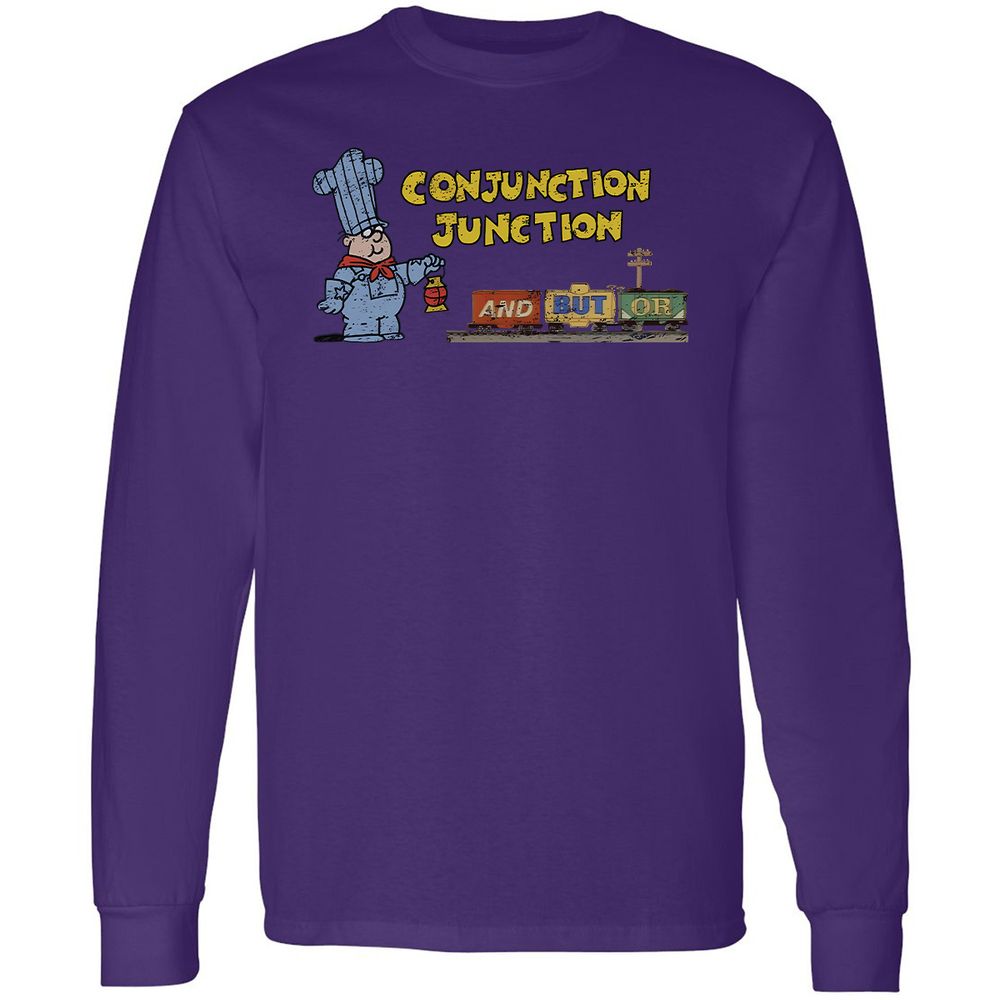 Long Sleeve T-Shirt - QVHULNJN - Purple - 13