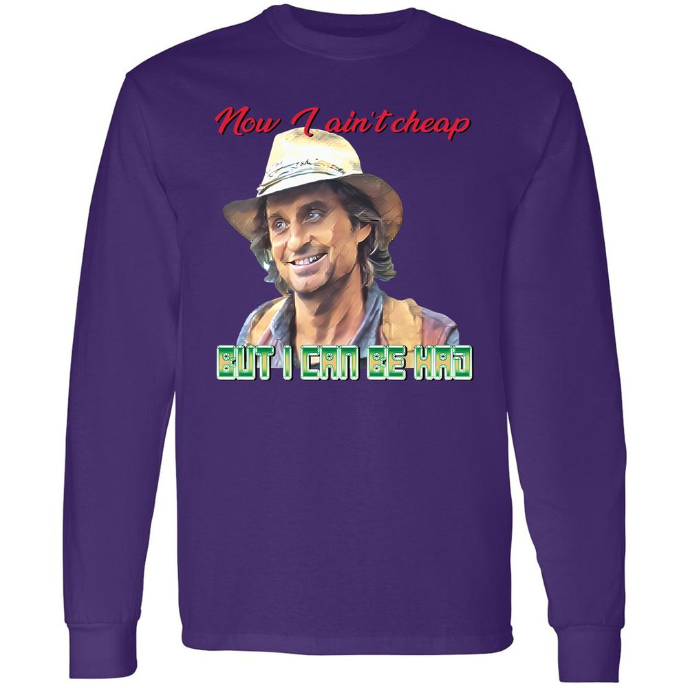 Long Sleeve T-Shirt - GS6WMLGQ - Purple - 13