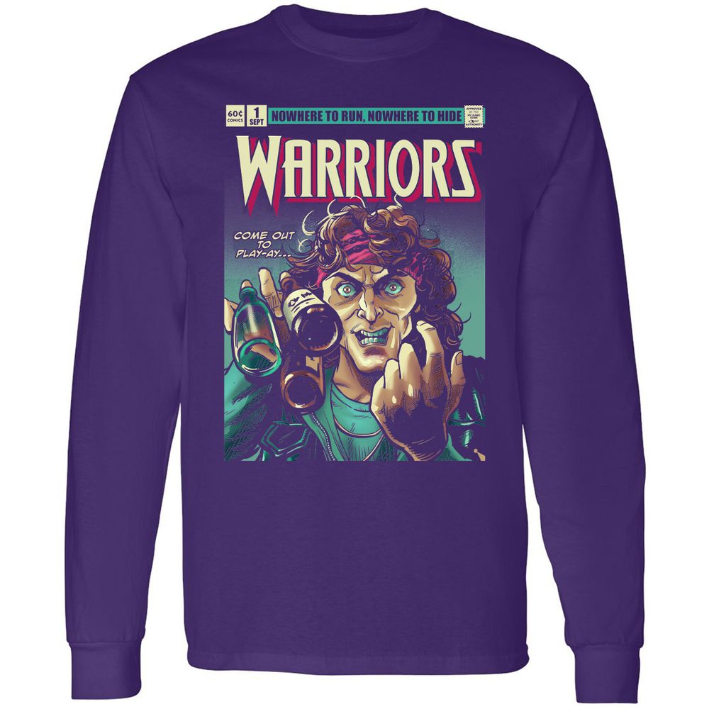 Long Sleeve T-Shirt - Z5H2D6C7 - Purple - 13