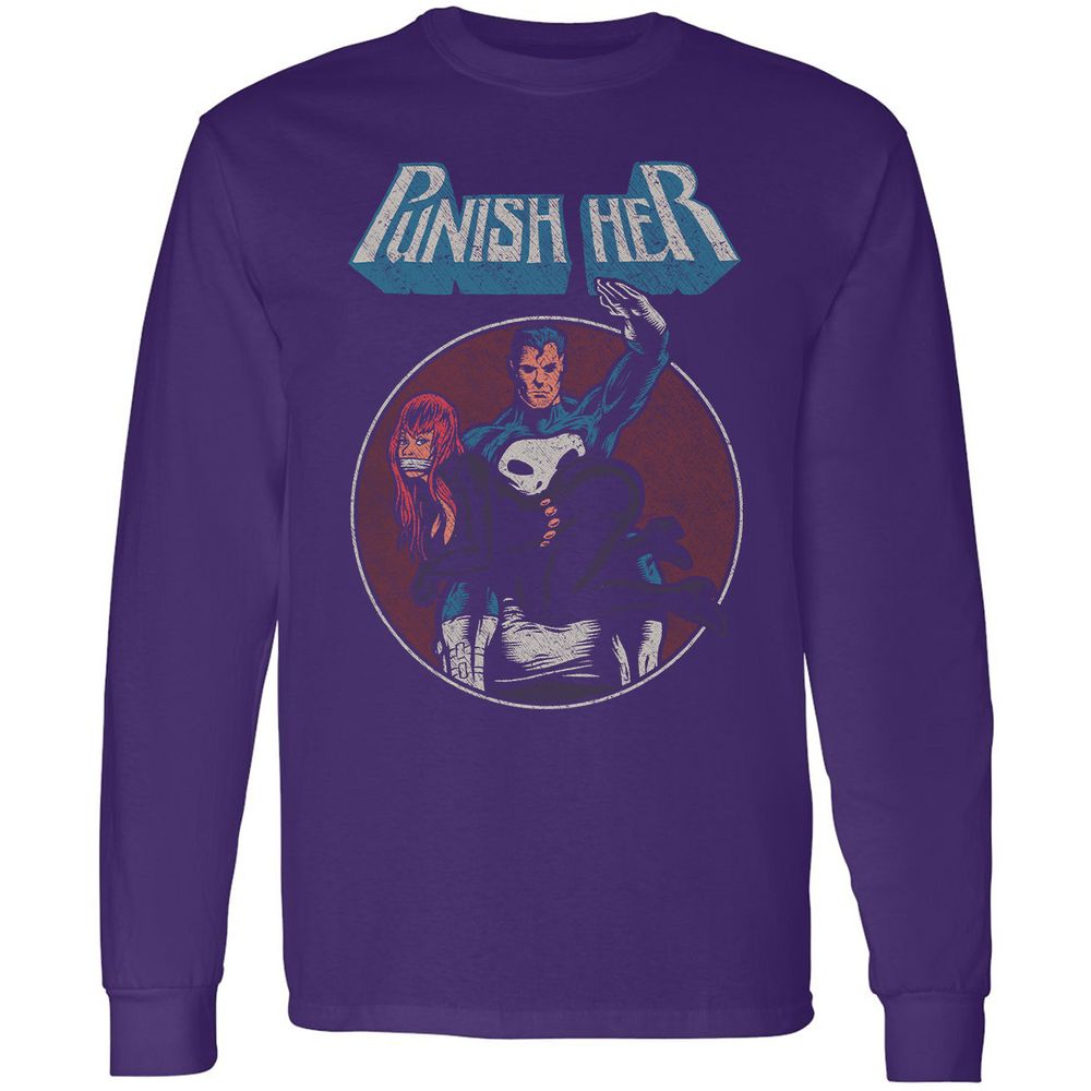 Long Sleeve T-Shirt - D7GXQ684 - Purple - 13