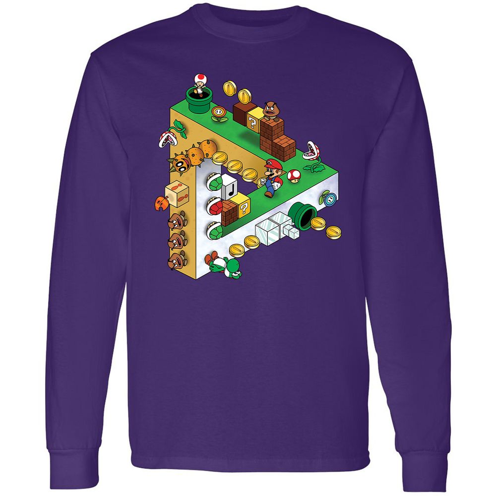 Long Sleeve T-Shirt - 5QC3UQ9H - Purple - 13