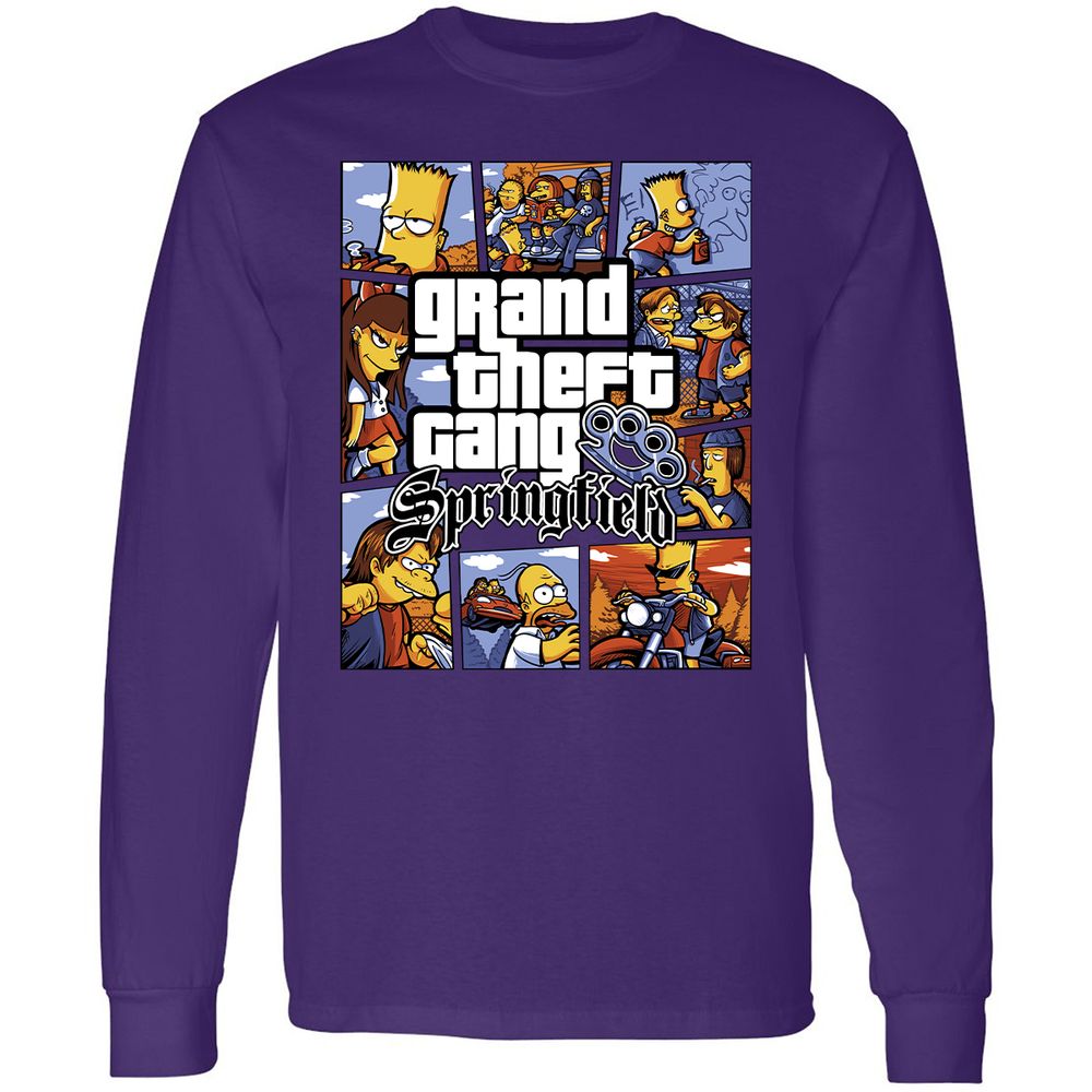 Long Sleeve T-Shirt - CAPK1WB9 - Purple - 13