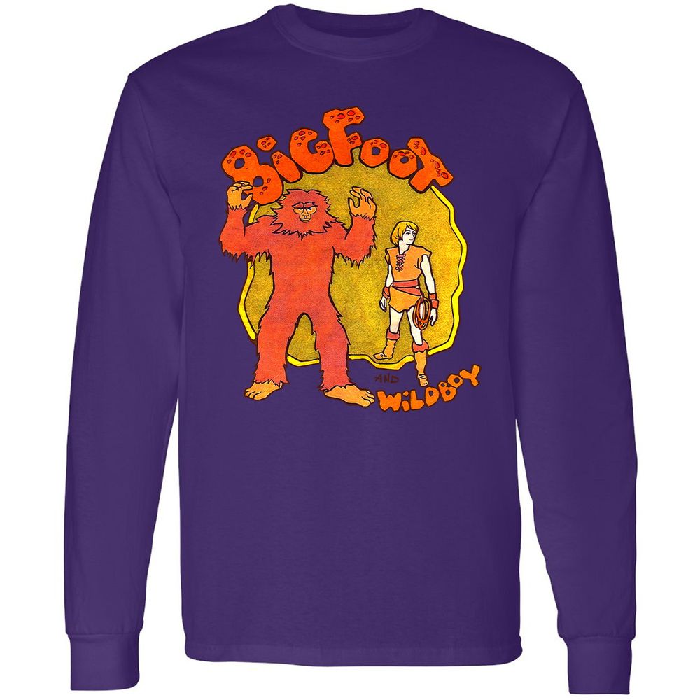 Long Sleeve T-Shirt - E7GVJWAV - Purple - 13