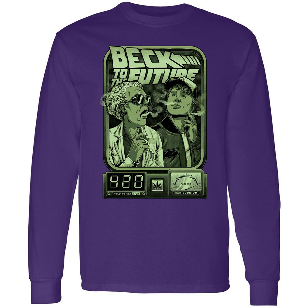 Long Sleeve T-Shirt - XB1YX1N9 - Purple - 13
