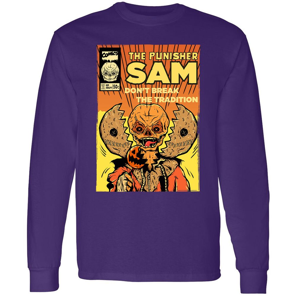 Long Sleeve T-Shirt - Q6KUEE53 - Purple - 13