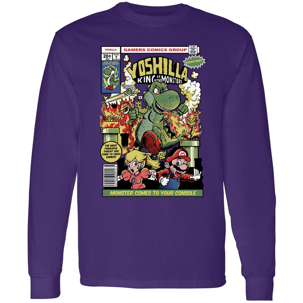 Long Sleeve T-Shirt - LVKVERZJ - Purple - 13