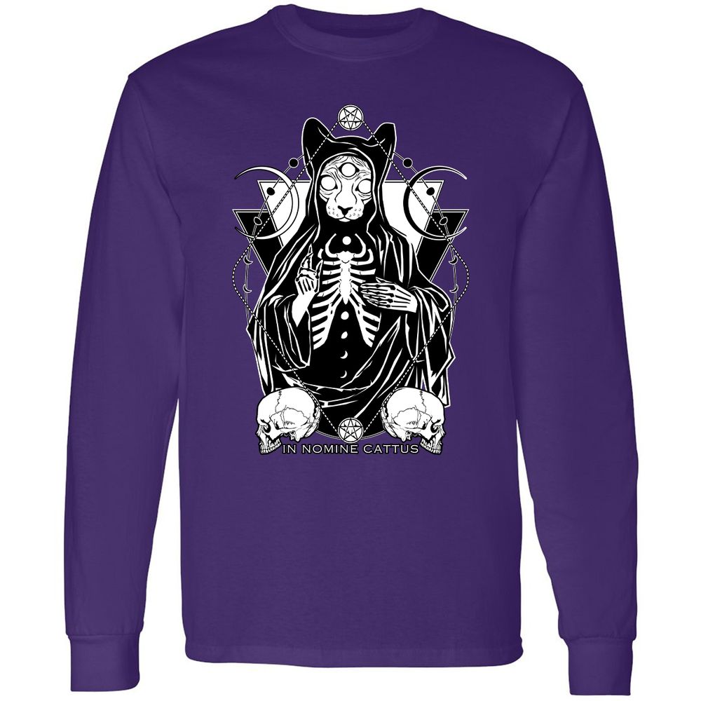 Long Sleeve T-Shirt - MNB3ZVGR - Purple - 13