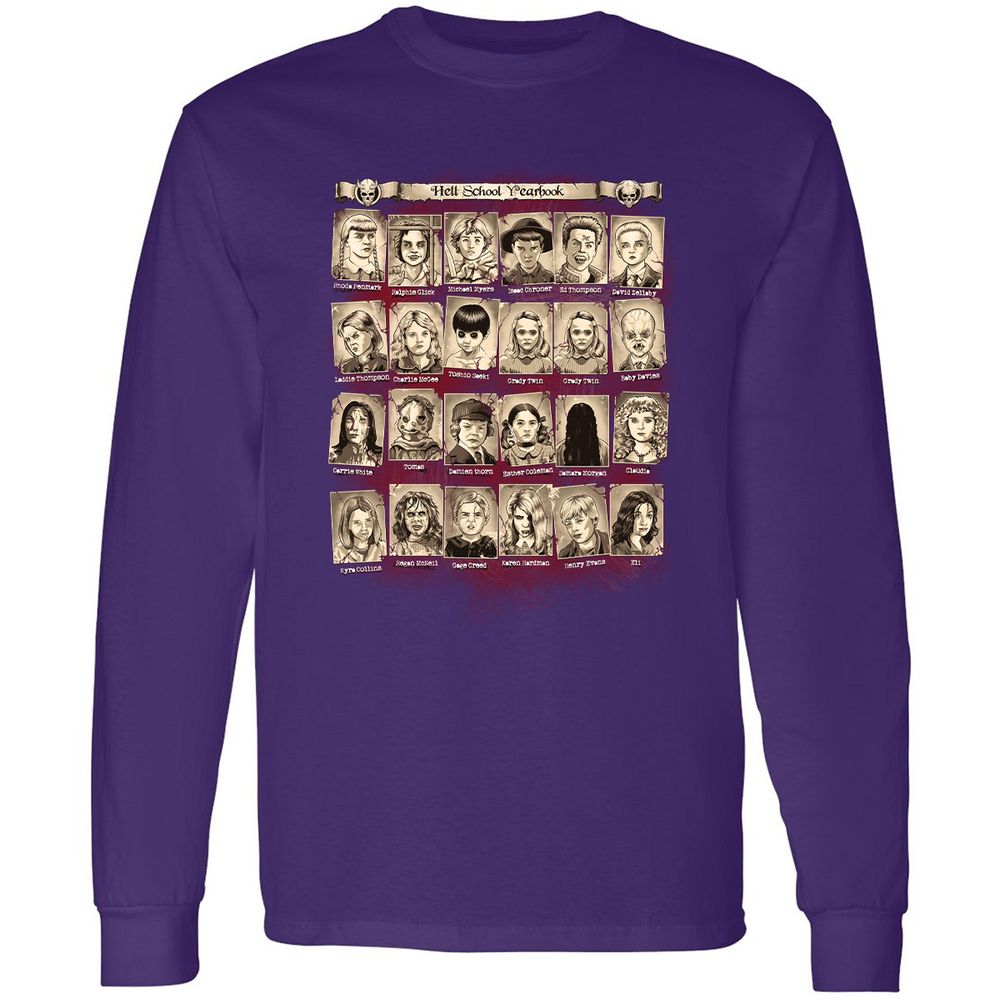 Long Sleeve T-Shirt - EU75B9UR - Purple - 13