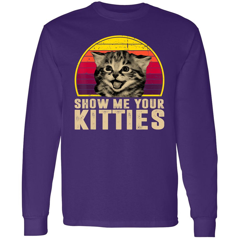 Long Sleeve T-Shirt - KDZSVY7H - Purple - 13