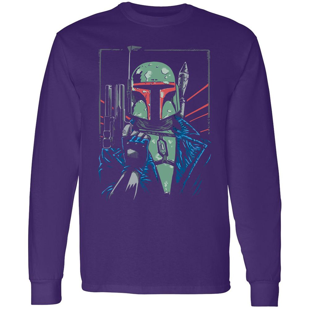 Long Sleeve T-Shirt - GLX7M4C4 - Purple - 13