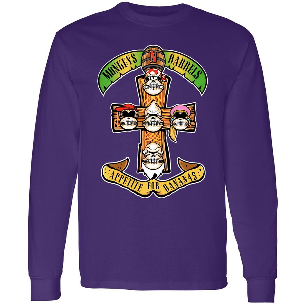 Long Sleeve T-Shirt - LTR859GH - Purple - 13