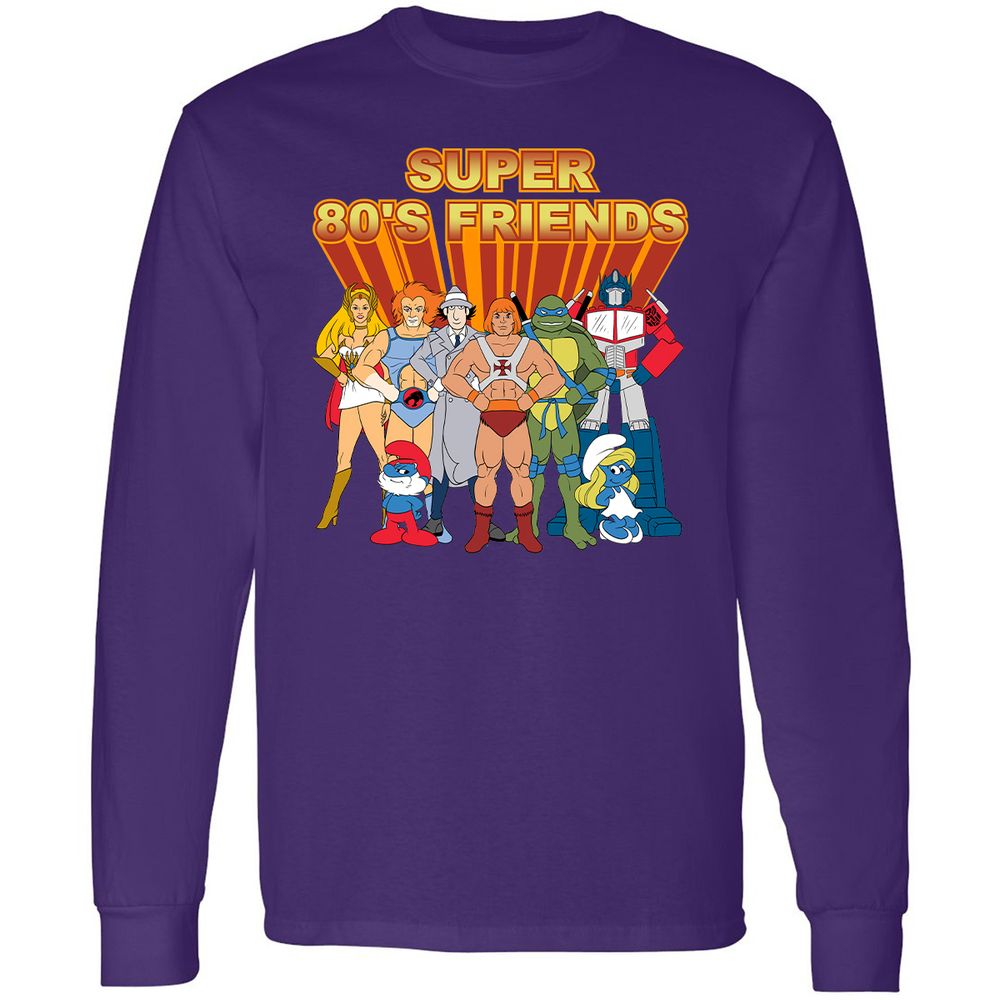 Long Sleeve T-Shirt - T5WBHCW4 - Purple - 13