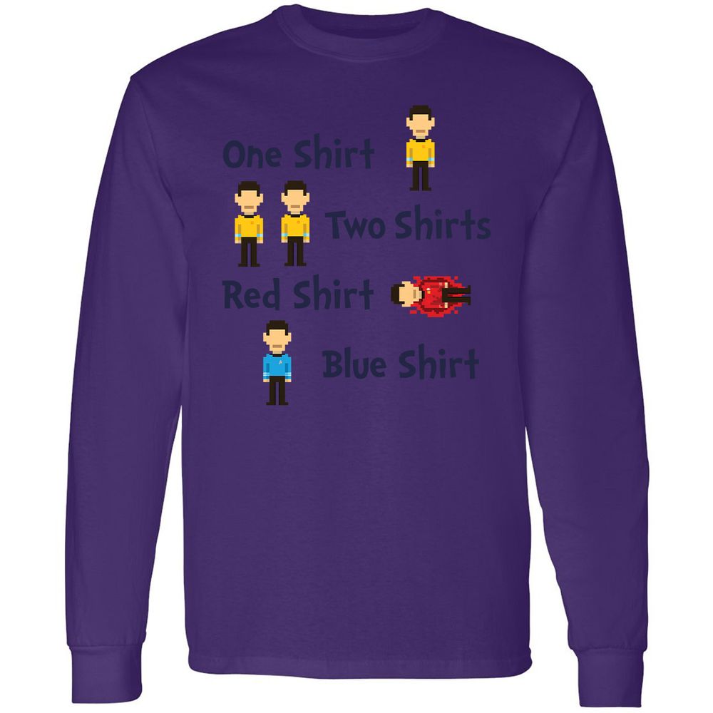 Red Shirt, Blue Shirt - Purple - 13