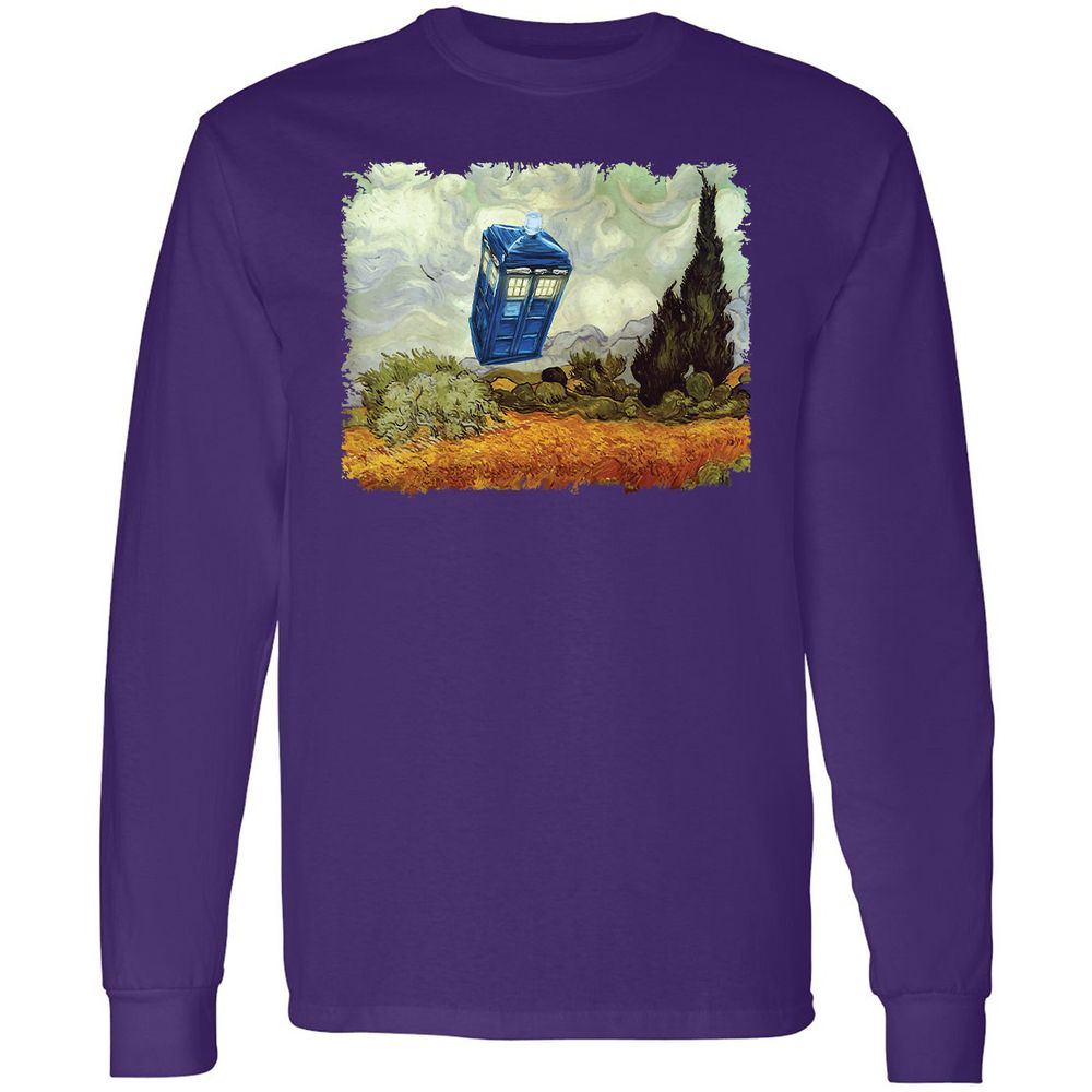 Long Sleeve T-Shirt - 7TY81HWU - Purple - 13