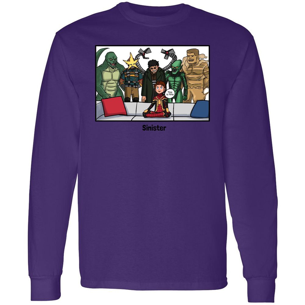 Long Sleeve T-Shirt - Z97VGDM1 - Purple - 13