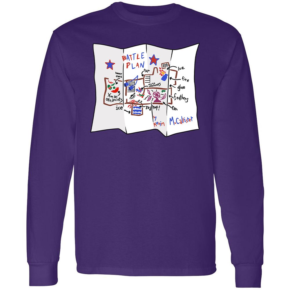 Long Sleeve T-Shirt - VJQUJWR3 - Purple - 13