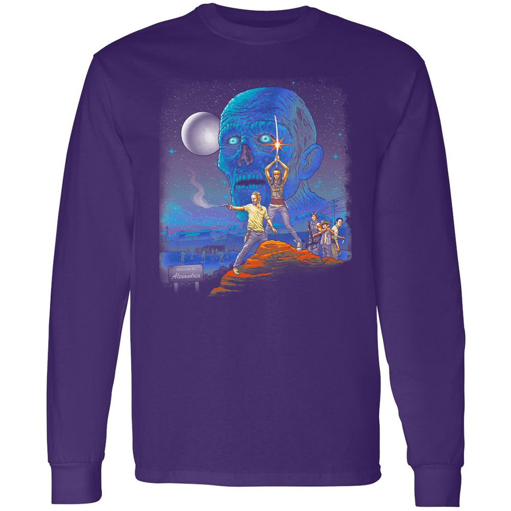 Long Sleeve T-Shirt - TAJ5E98Q - Purple - 13