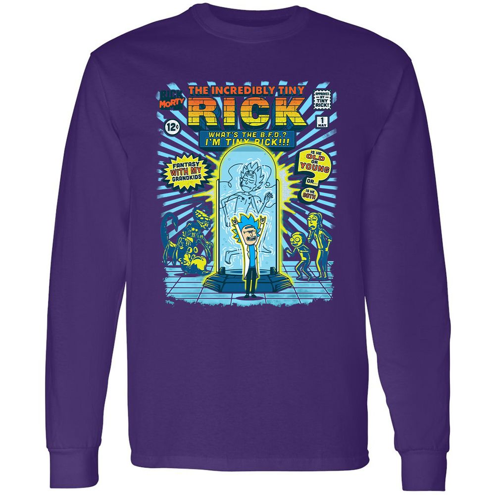 Long Sleeve T-Shirt - M8R3LZYT - Purple - 13